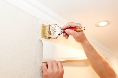 Pose de papier peint à Menditte — revêtements muraux et toiles de verre